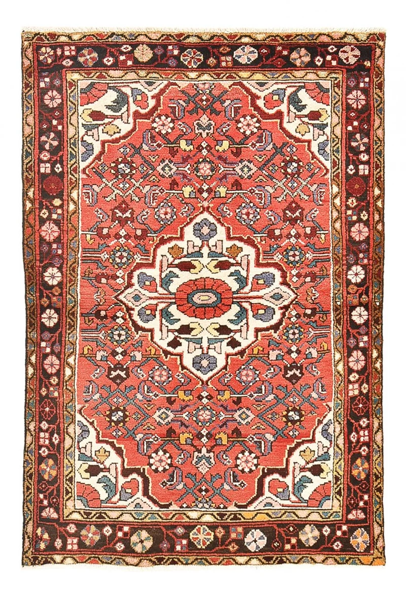 Perserteppich - Nomadic - 99 x 151 cm - hellrot
