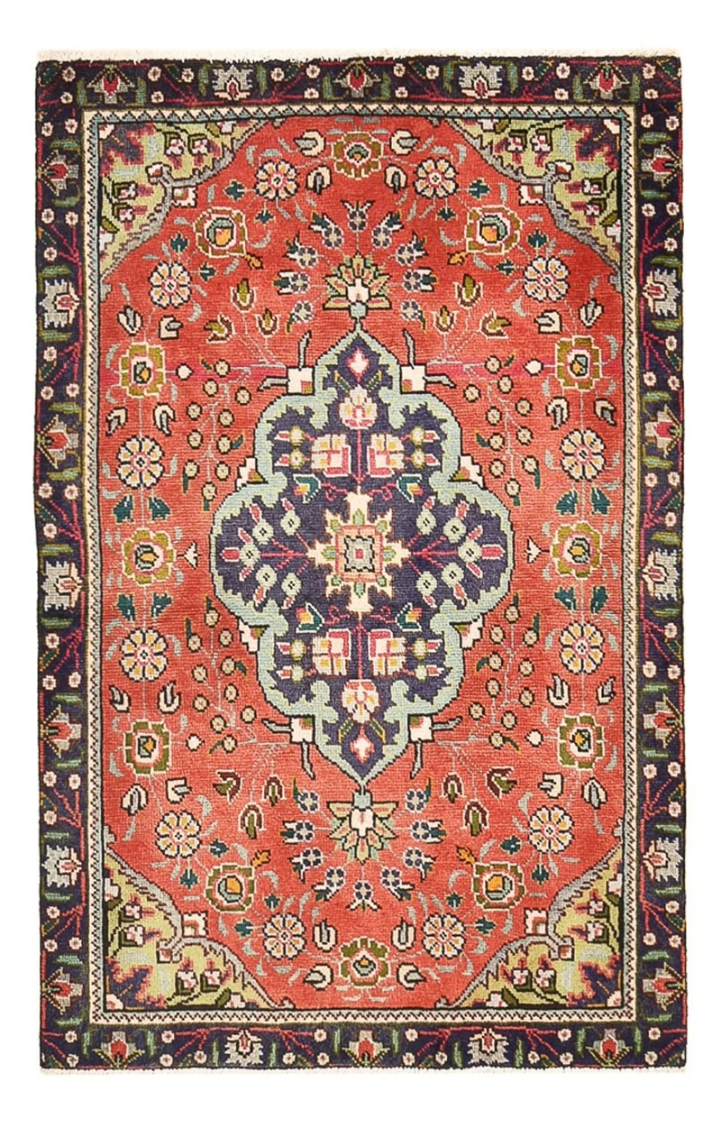 Perserteppich - Täbriz - 90 x 139 cm - hellrot