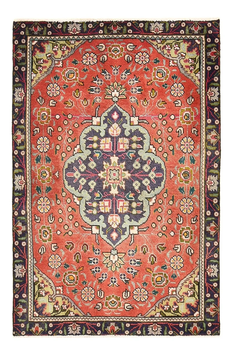 Perserteppich - Täbriz - 90 x 141 cm - hellrot