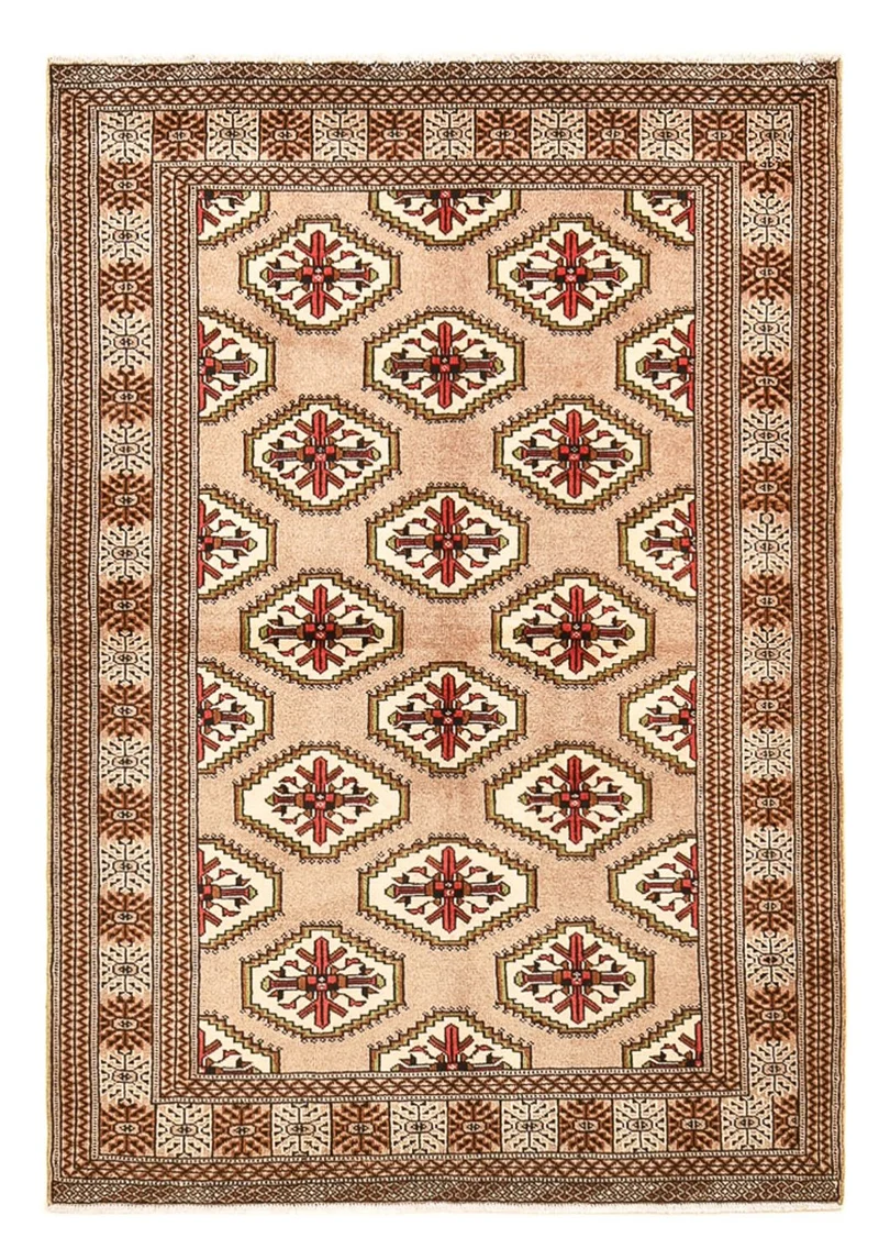 Turkaman Teppich - 134 x 191 cm - sand