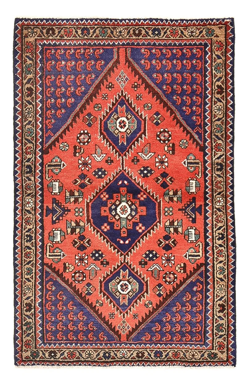 Perserteppich - Nomadic - 97 x 148 cm - mehrfarbig