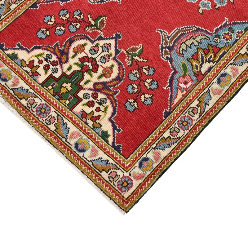 Läufer Perser - Täbriz - 80 x 343 cm - rot