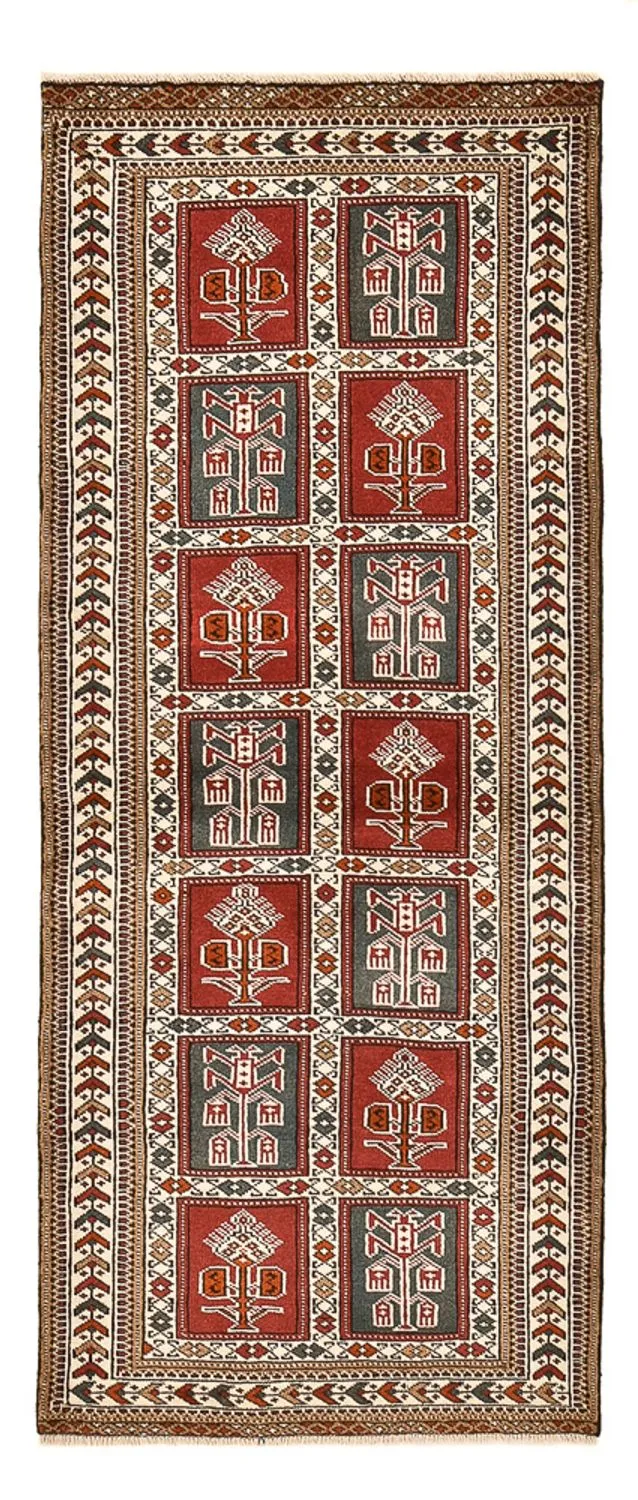 Läufer Turkaman - 76 x 186 cm - mehrfarbig