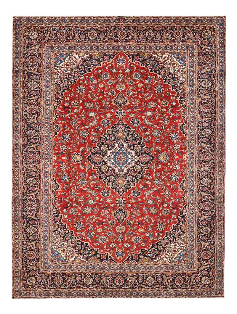 Perserteppich - Keshan - 273 x 383 cm - rot