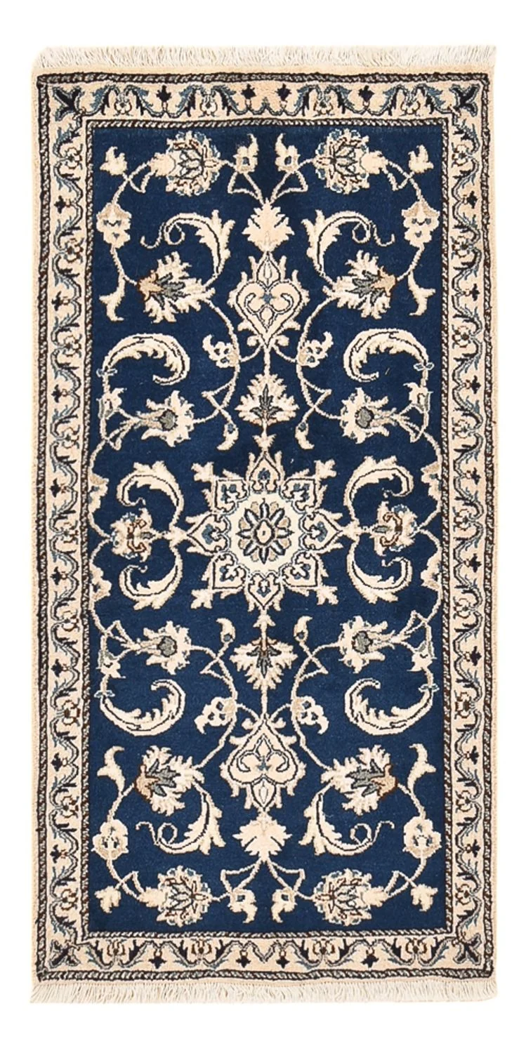 Perserteppich - Nain - 67 x 138 cm - dunkelblau