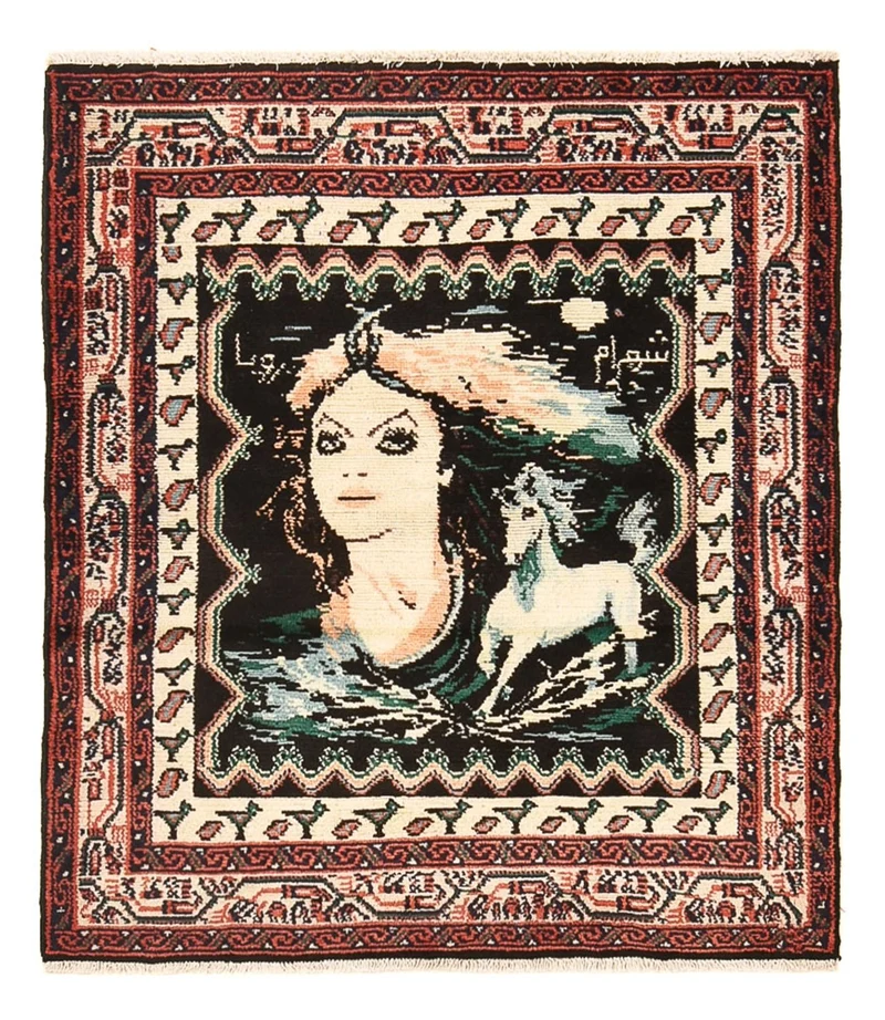 Hamadan Teppich 101x118cm - Perserteppich