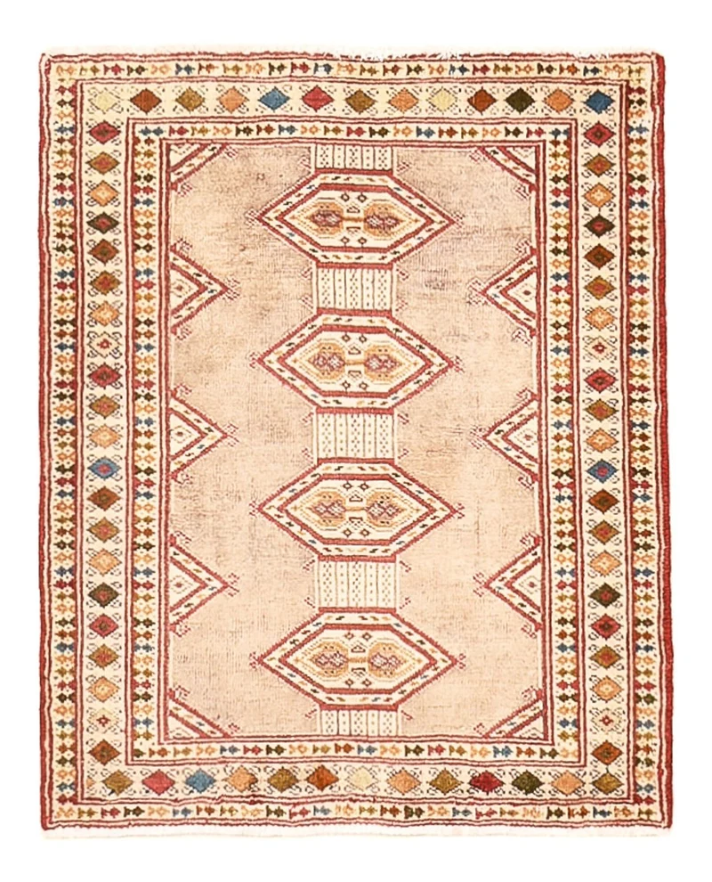 Turkaman Teppich - 64 x 78 cm - rosa