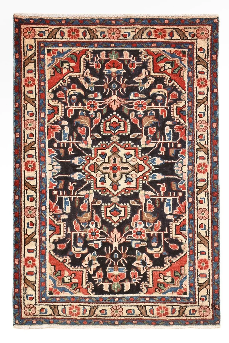 Perserteppich - Nomadic - 65 x 96 cm - dunkelblau