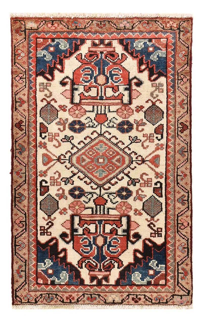 Perserteppich - Nomadic - 55 x 90 cm - mehrfarbig