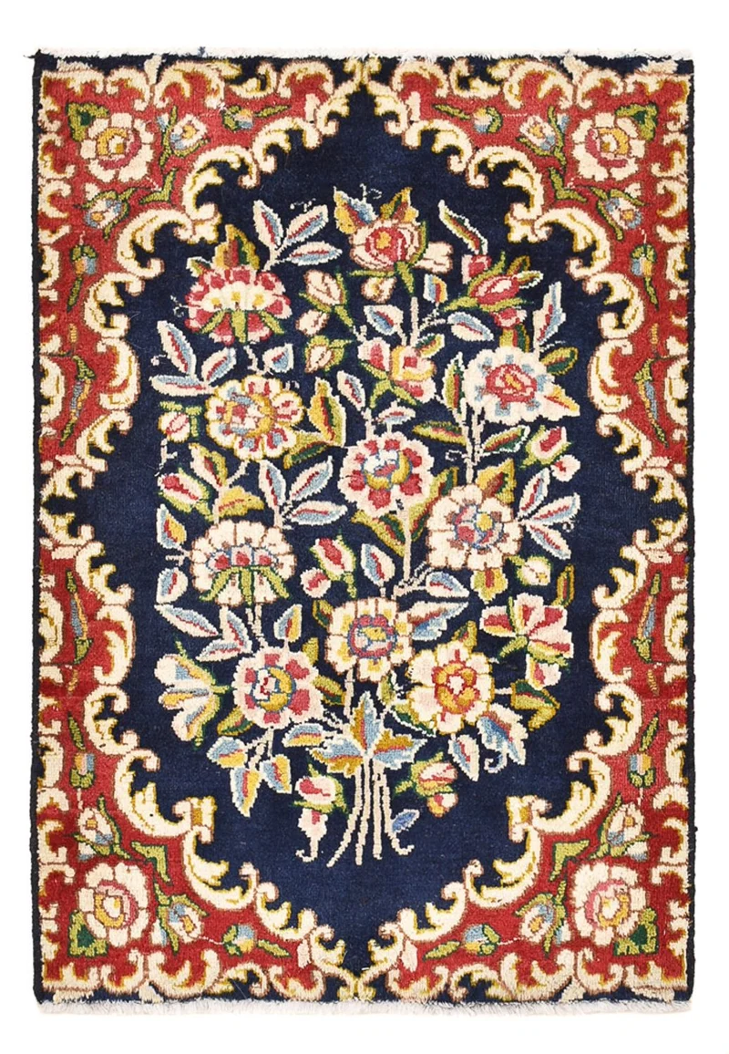 Perserteppich - Nomadic - 50 x 69 cm - mehrfarbig