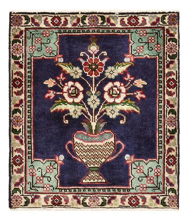 Perserteppich - Nomadic - 55 x 63 cm - mehrfarbig