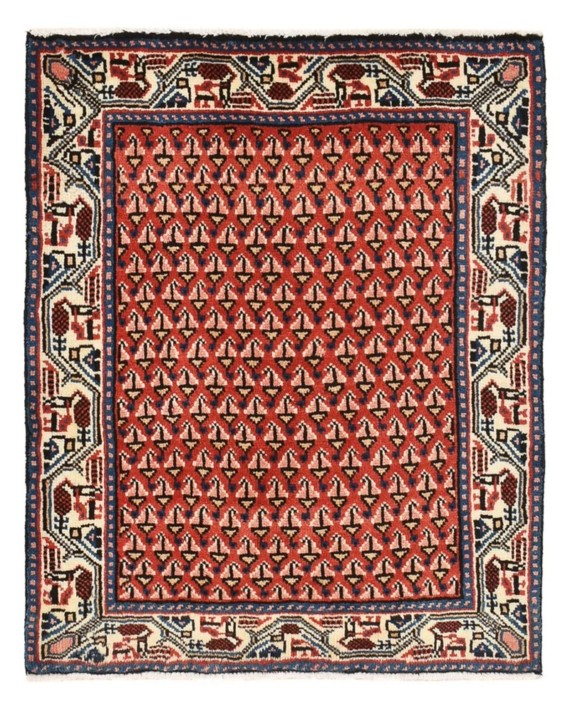 Perserteppich - Nomadic - 60 x 70 cm - rot