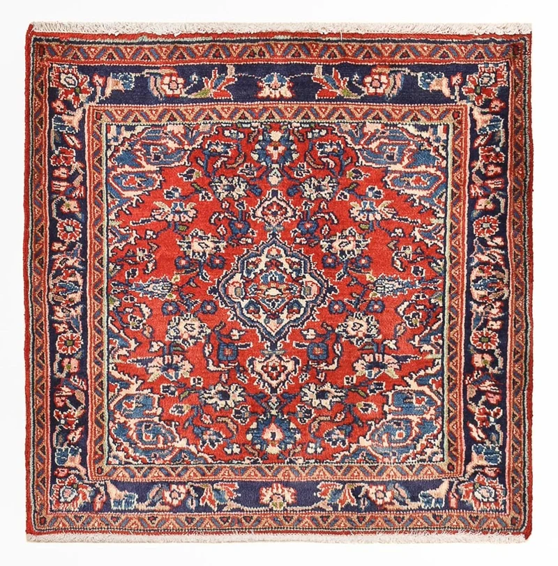 Perserteppich - Nomadic quadratisch - 67 x 67 cm - rot