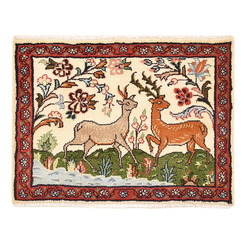 Perserteppich - Nomadic - 46 x 62 cm - mehrfarbig