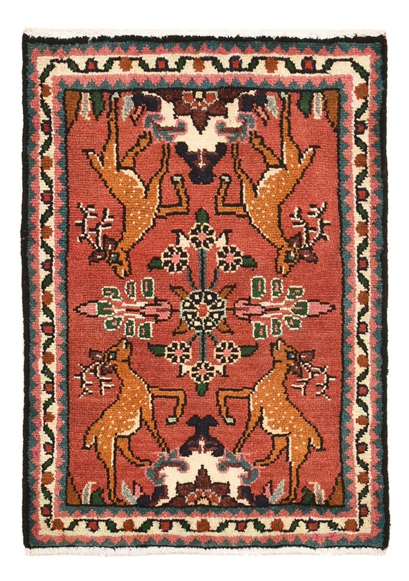 Perserteppich - Nomadic - 50 x 71 cm - rot