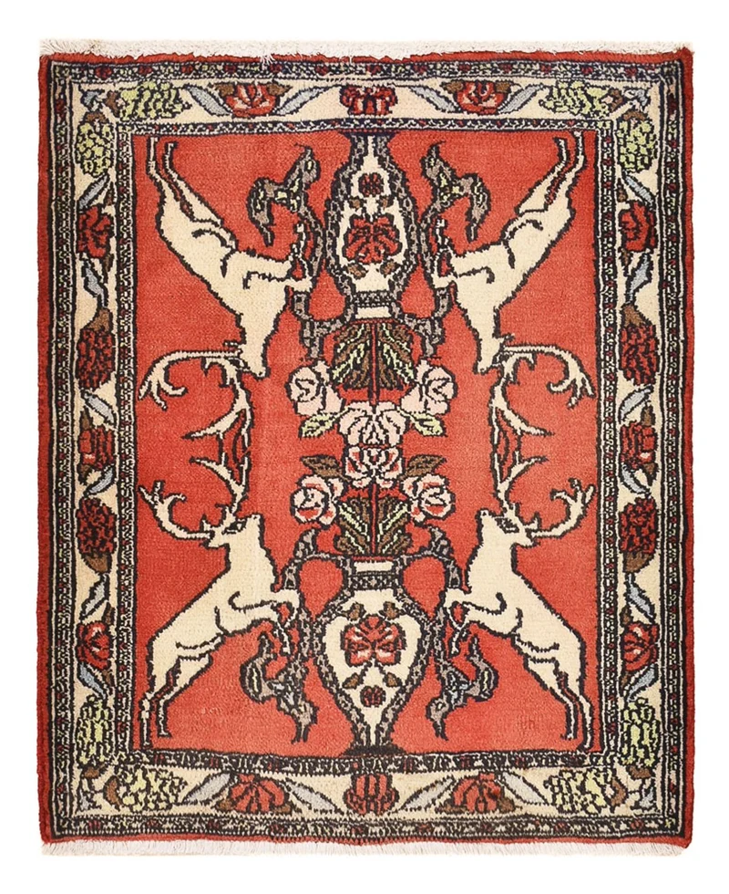 Perserteppich - Nomadic - 67 x 78 cm - rot
