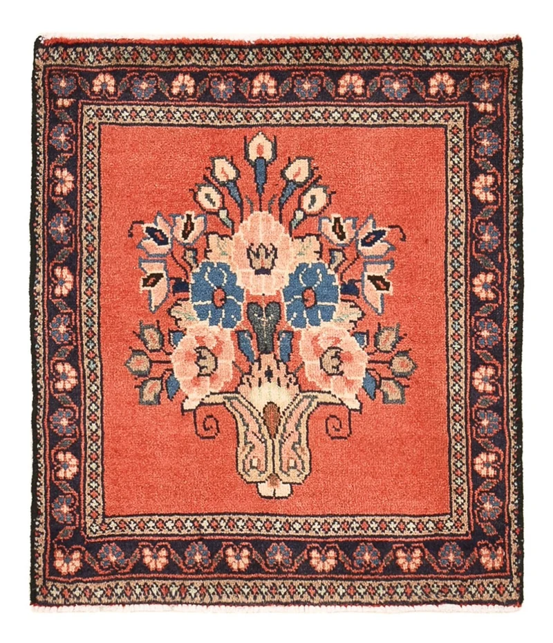 Perserteppich - Nomadic - 49 x 55 cm - rot