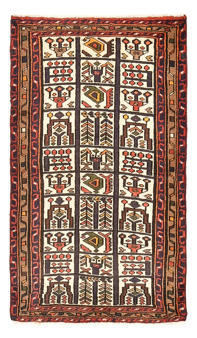 Perserteppich - Nomadic - 74 x 122 cm - mehrfarbig