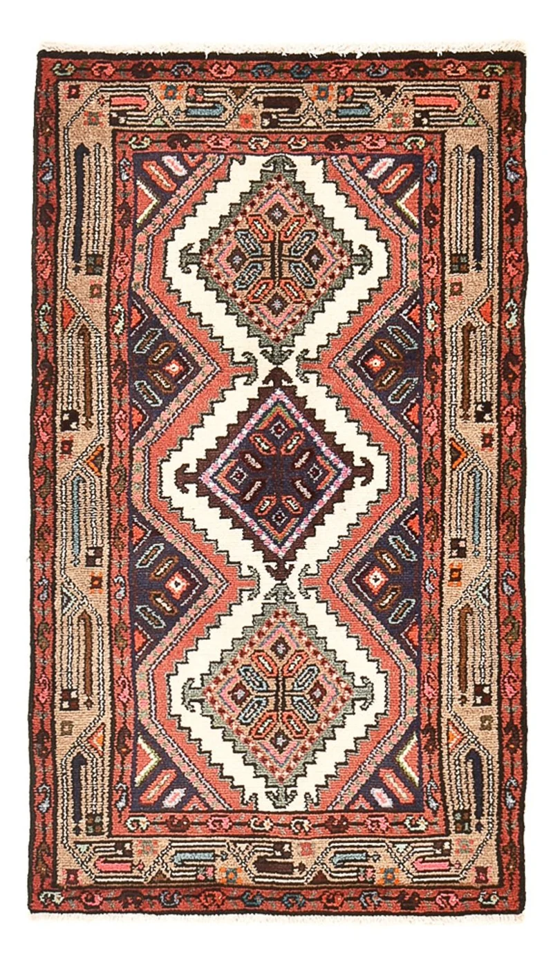 Perserteppich - Nomadic - 74 x 130 cm - mehrfarbig