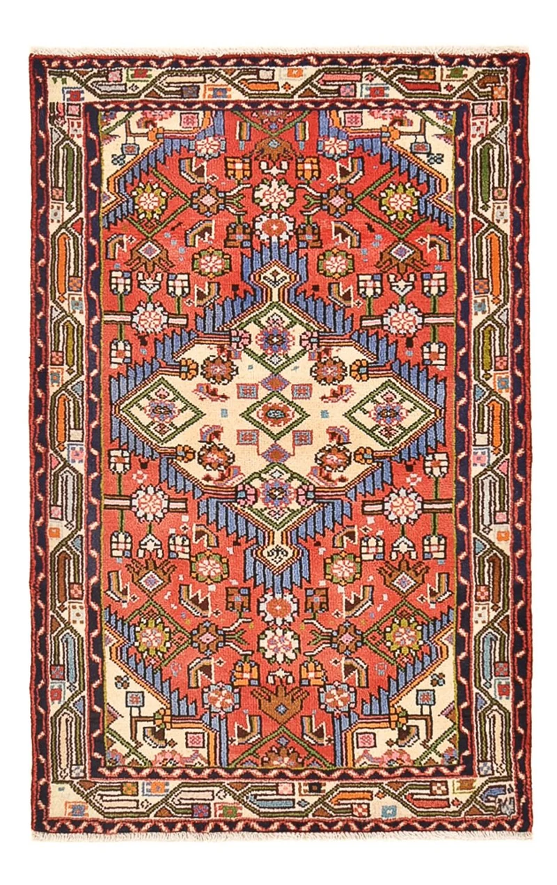 Perserteppich - Nomadic - 81 x 134 cm - rot