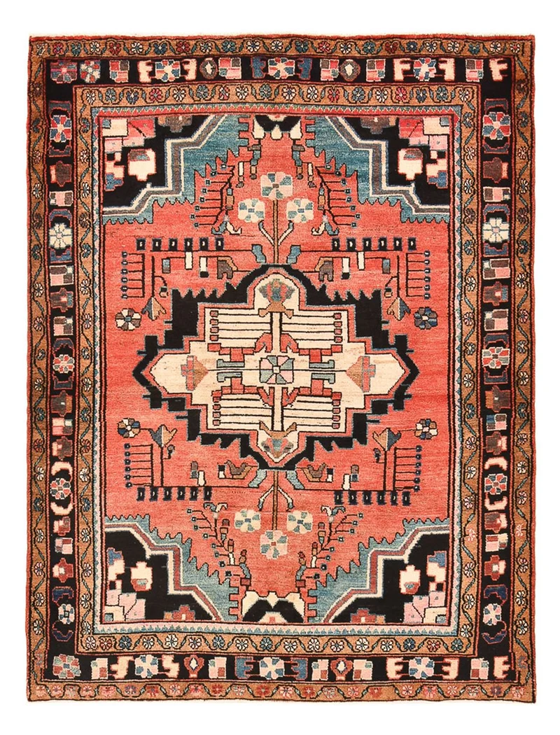 Perserteppich - Nomadic - 158 x 210 cm - hellrot