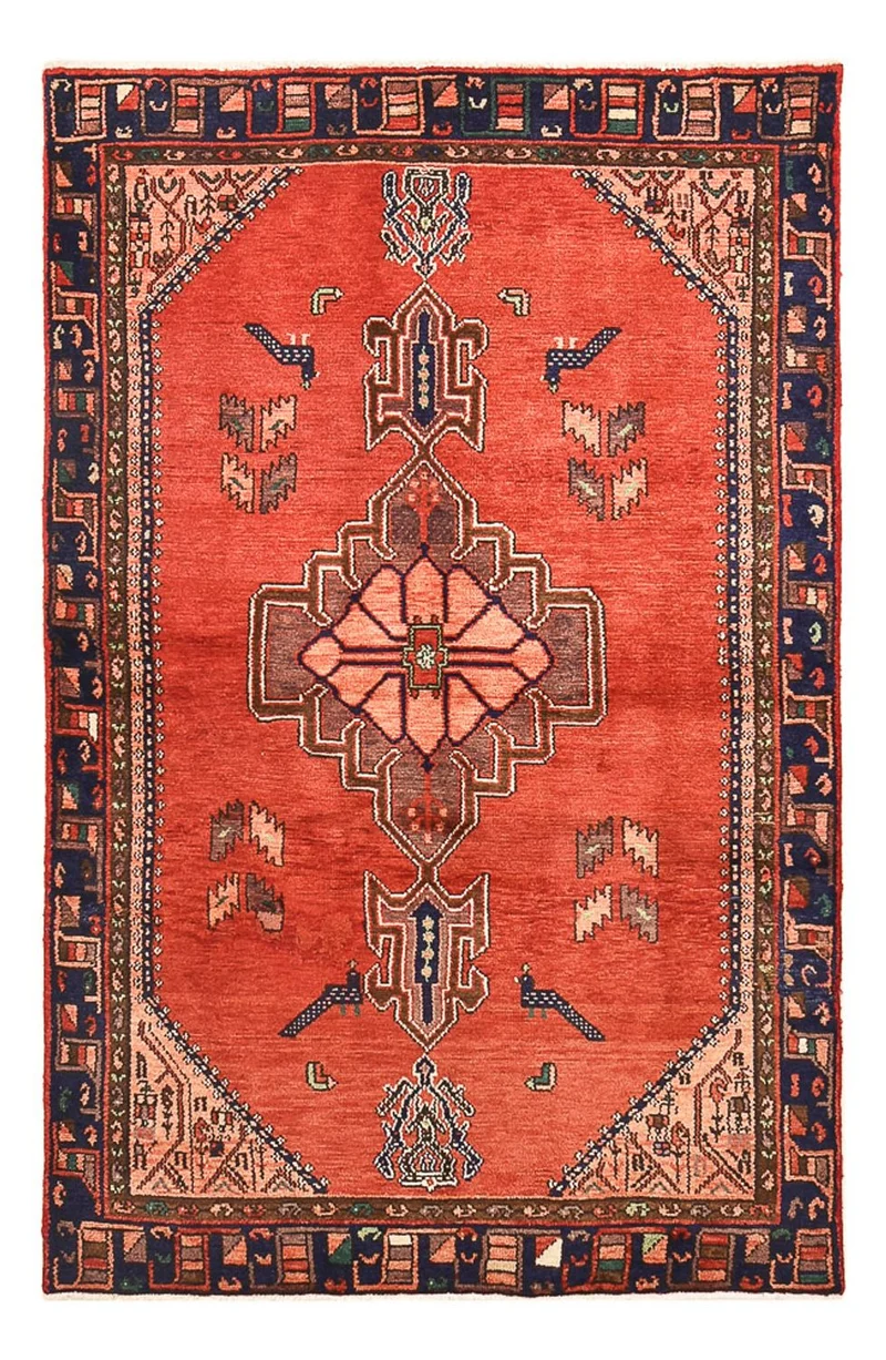 Perserteppich - Nomadic - 131 x 199 cm - rot