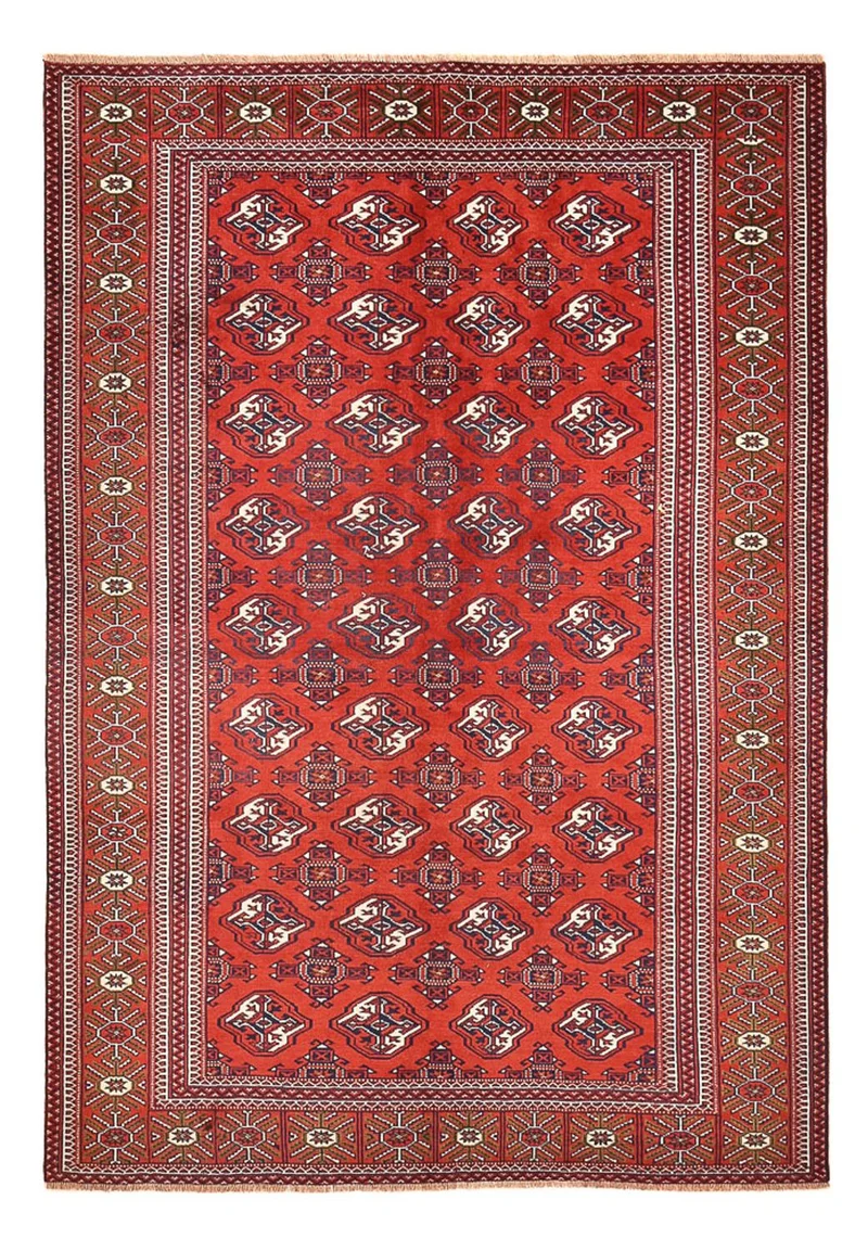 Turkaman Teppich - 185 x 273 cm - rot