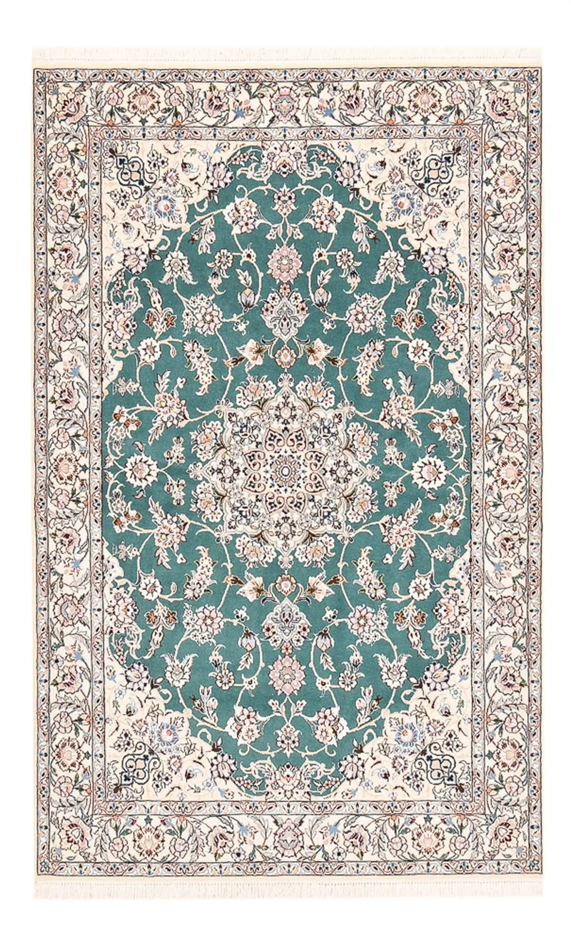Perserteppich - Nain - Royal - 127 x 203 cm - grün
