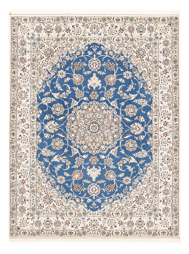 Perserteppich - Nain - Royal - 151 x 202 cm - blau