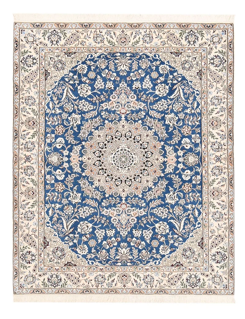 Perserteppich - Nain - Royal - 155 x 201 cm - blau