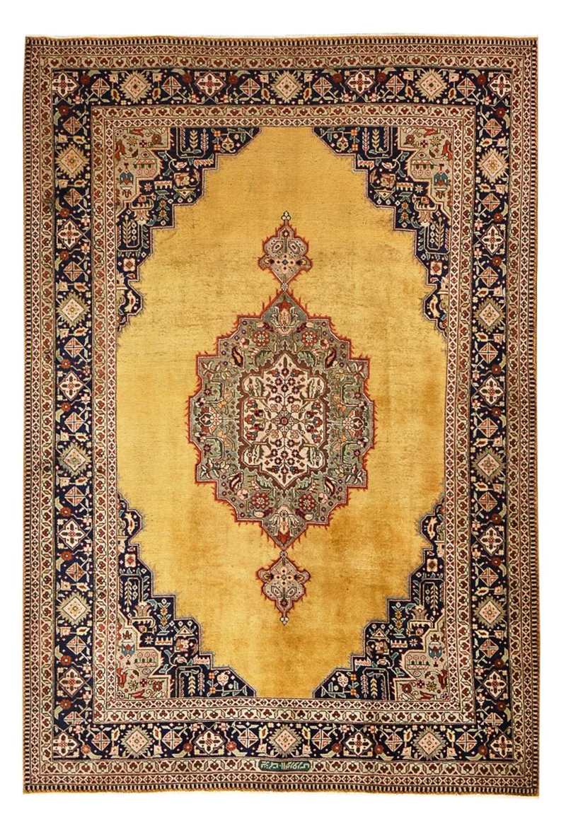 Perserteppich - Täbriz - 237 x 354 cm - gold