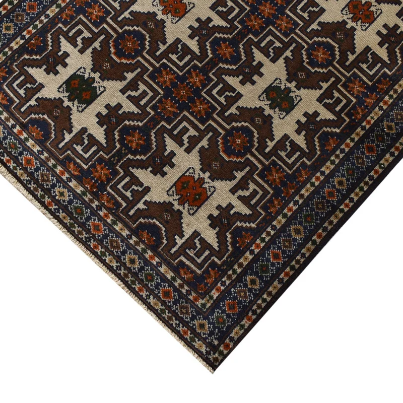 Läufer Turkaman - 79 x 366 cm - dunkelbeige