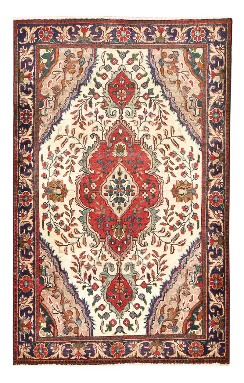 Perserteppich - Täbriz - 92 x 150 cm - mehrfarbig