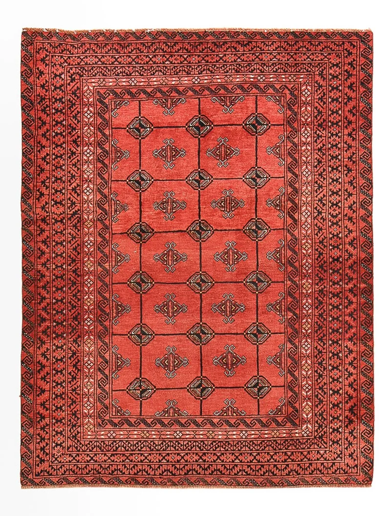Turkaman Teppich - 117 x 150 cm - rot