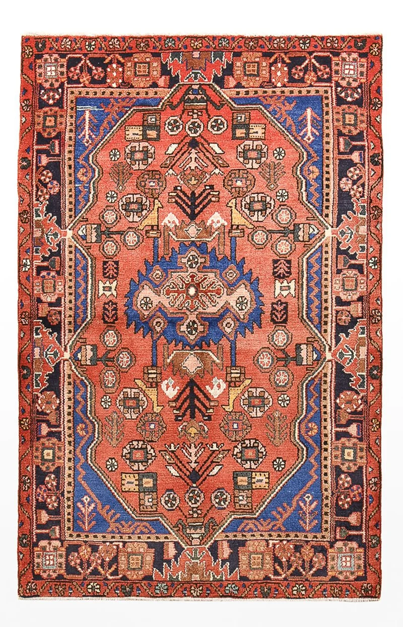 Perserteppich - Nomadic - 108 x 168 cm - hellrot