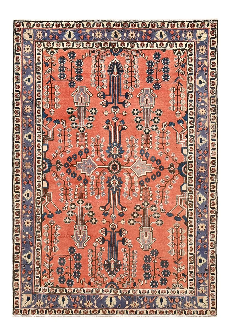 Perserteppich - Nomadic - 129 x 191 cm - hellrot