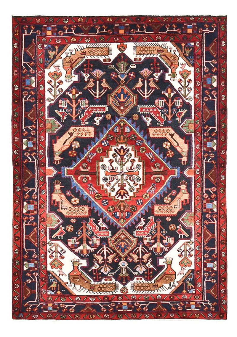 Perserteppich - Nomadic - 143 x 210 cm - mehrfarbig