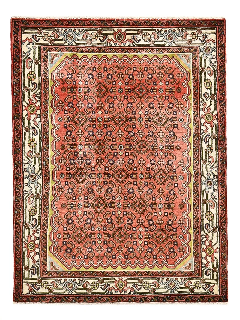 Perserteppich - Nomadic - 108 x 148 cm - hellrot
