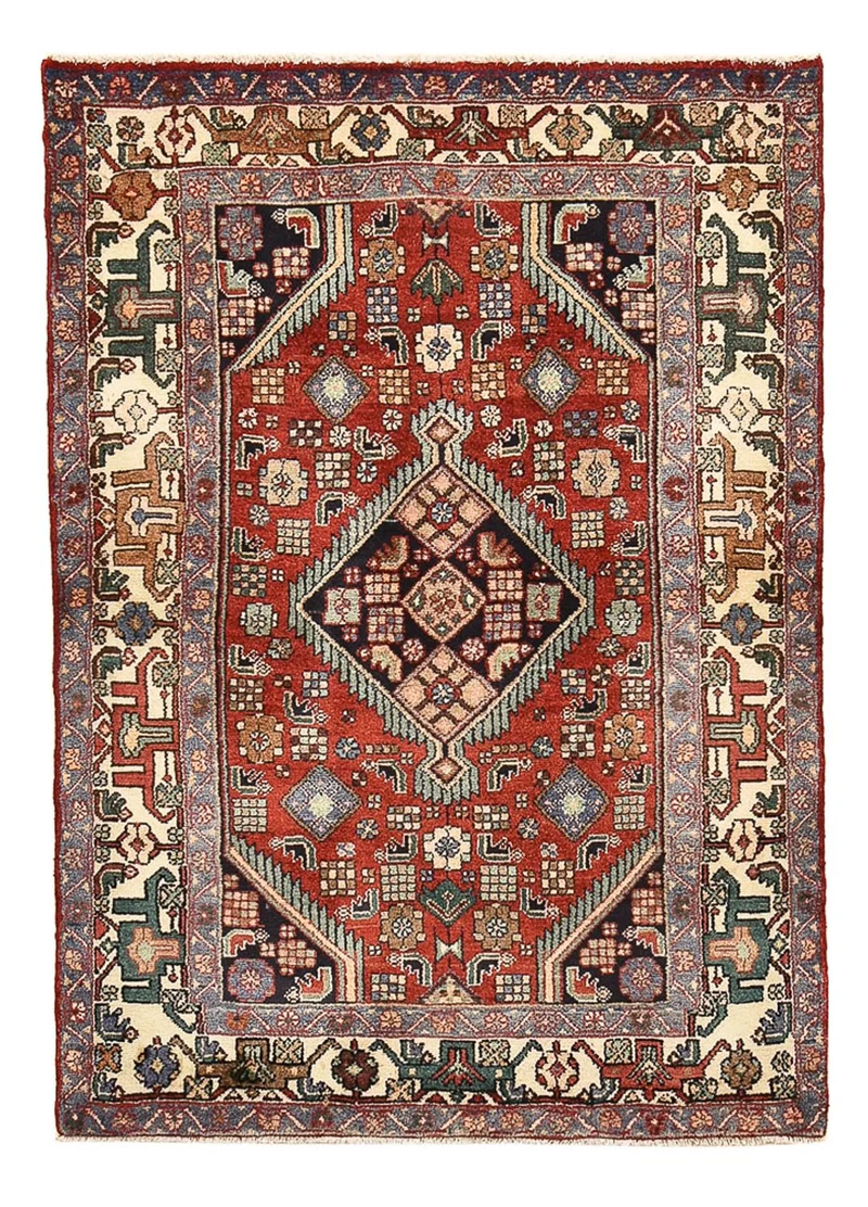 Perserteppich - Nomadic - 105 x 151 cm - rot