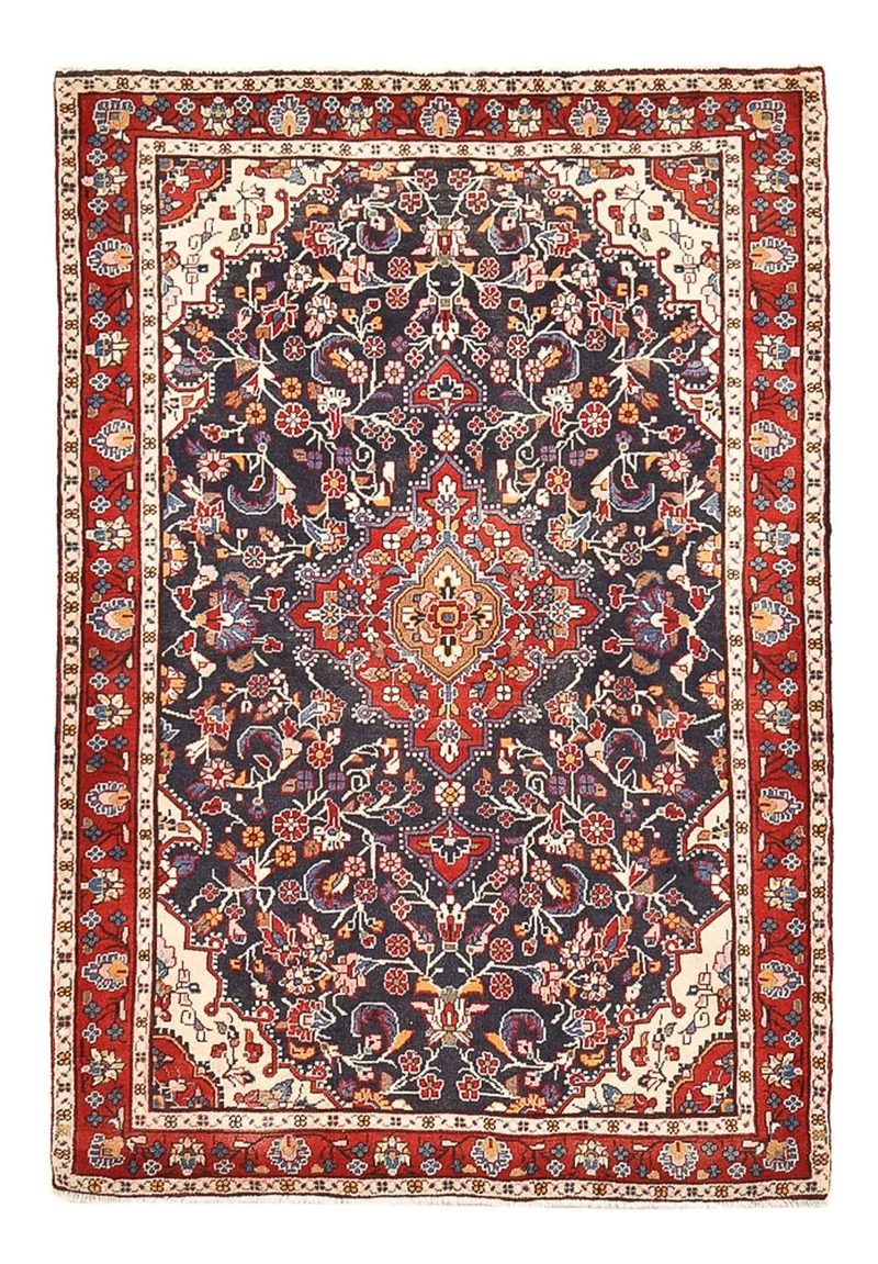 Perserteppich - Nomadic - 98 x 145 cm - dunkelblau