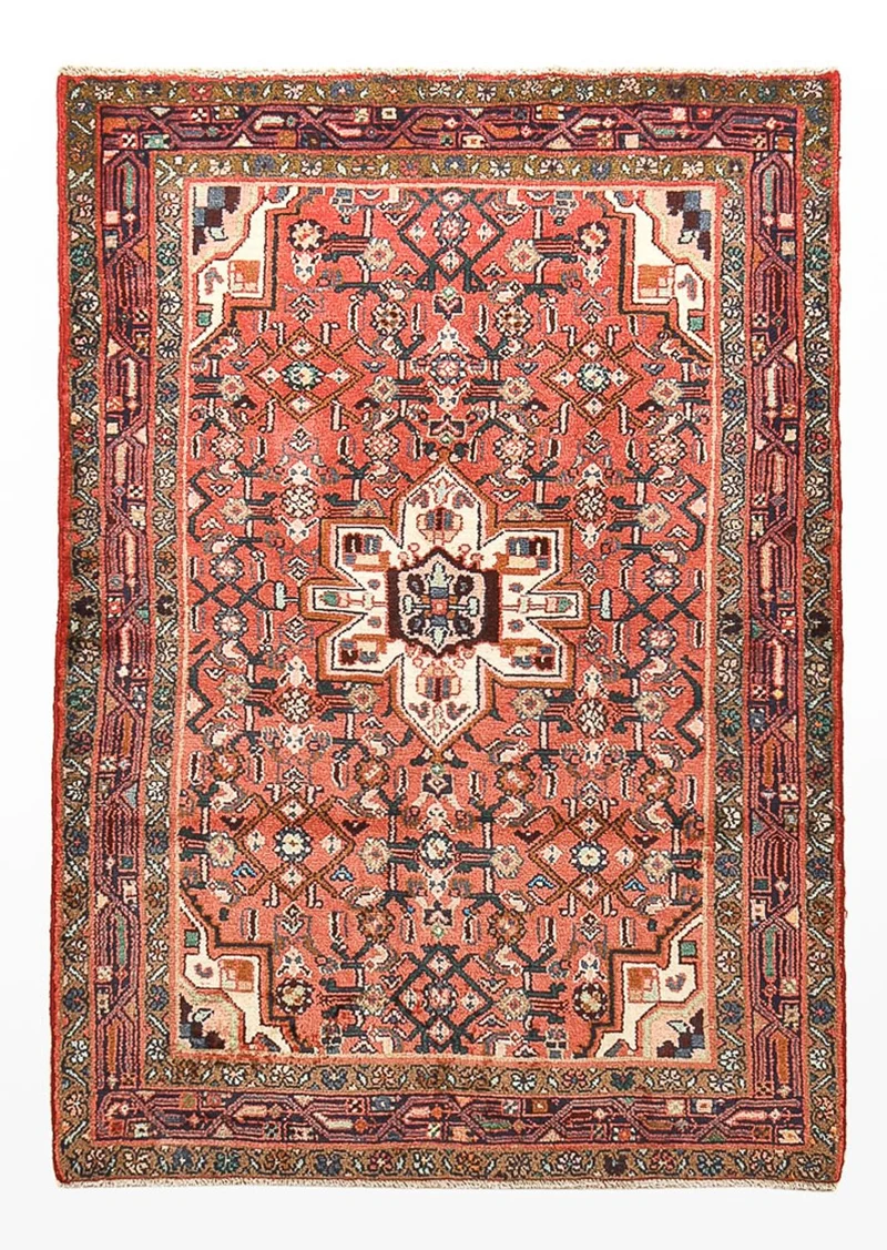 Perserteppich - Nomadic - 100 x 150 cm - hellrot