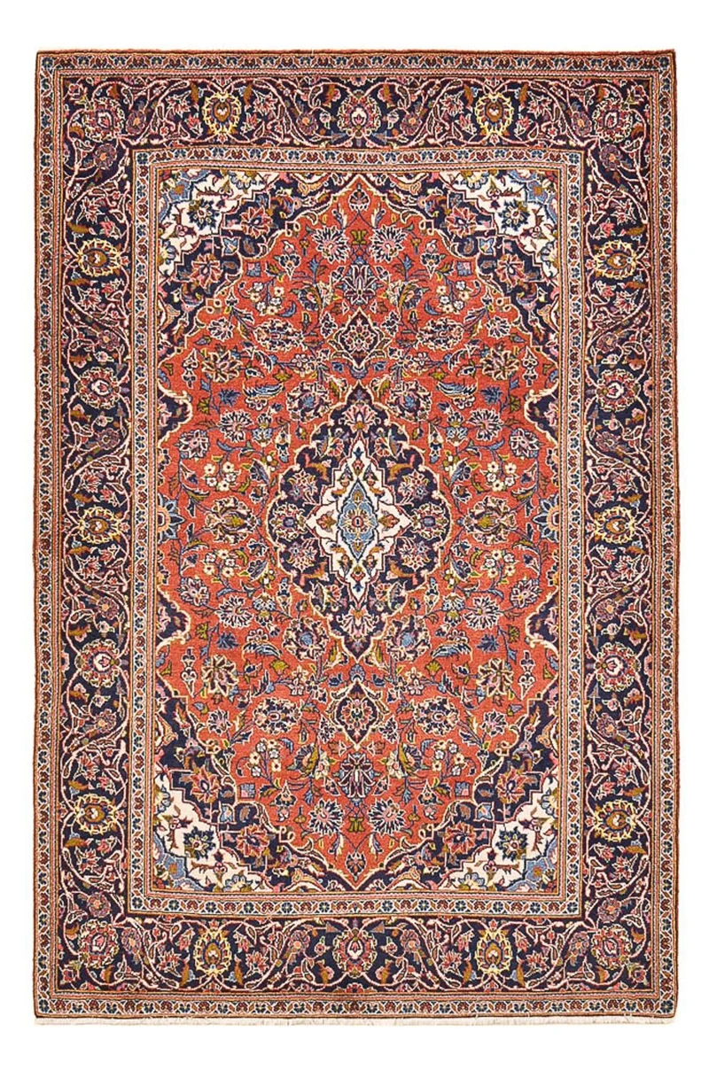 Perserteppich - Keshan - 140 x 210 cm - hellrot