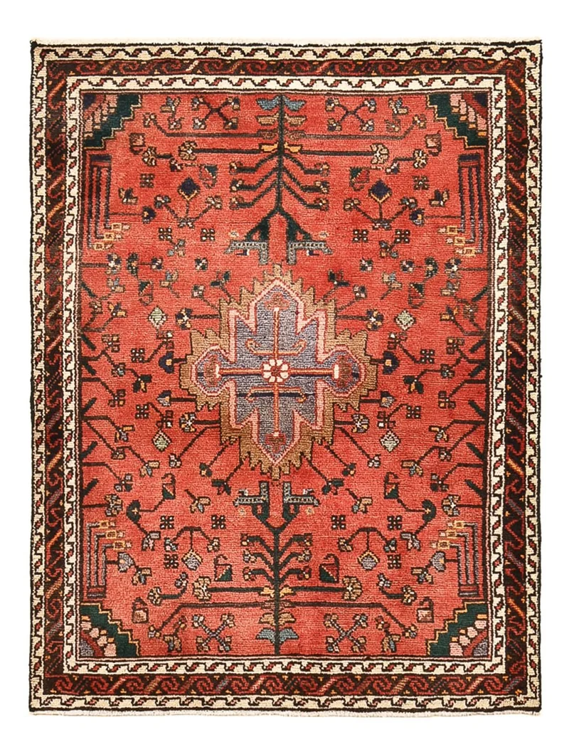 Perserteppich - Nomadic - 98 x 130 cm - rot