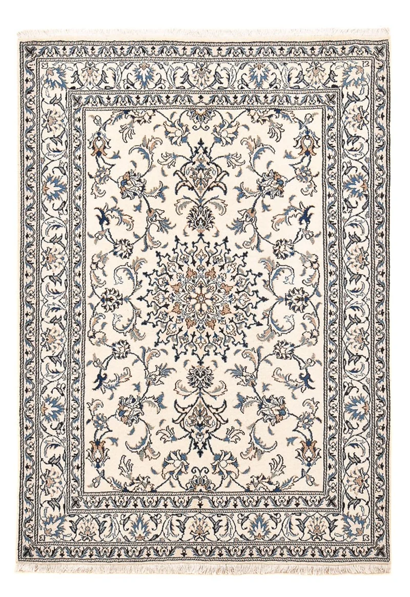 Perserteppich - Nain - 145 x 203 cm - hellgrau