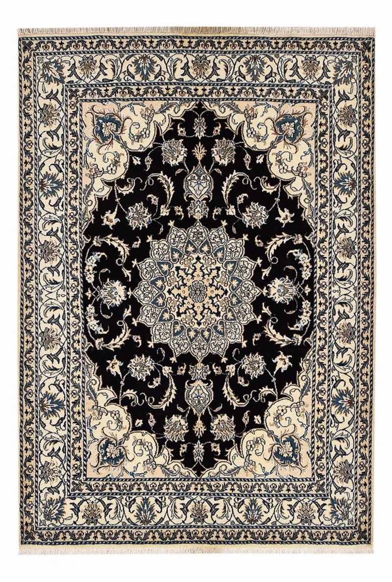 Perserteppich - Nain - 149 x 210 cm - dunkelblau