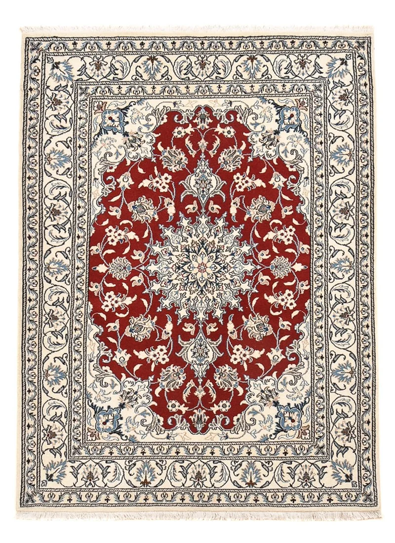 Perserteppich - Nain - 143 x 195 cm - rot