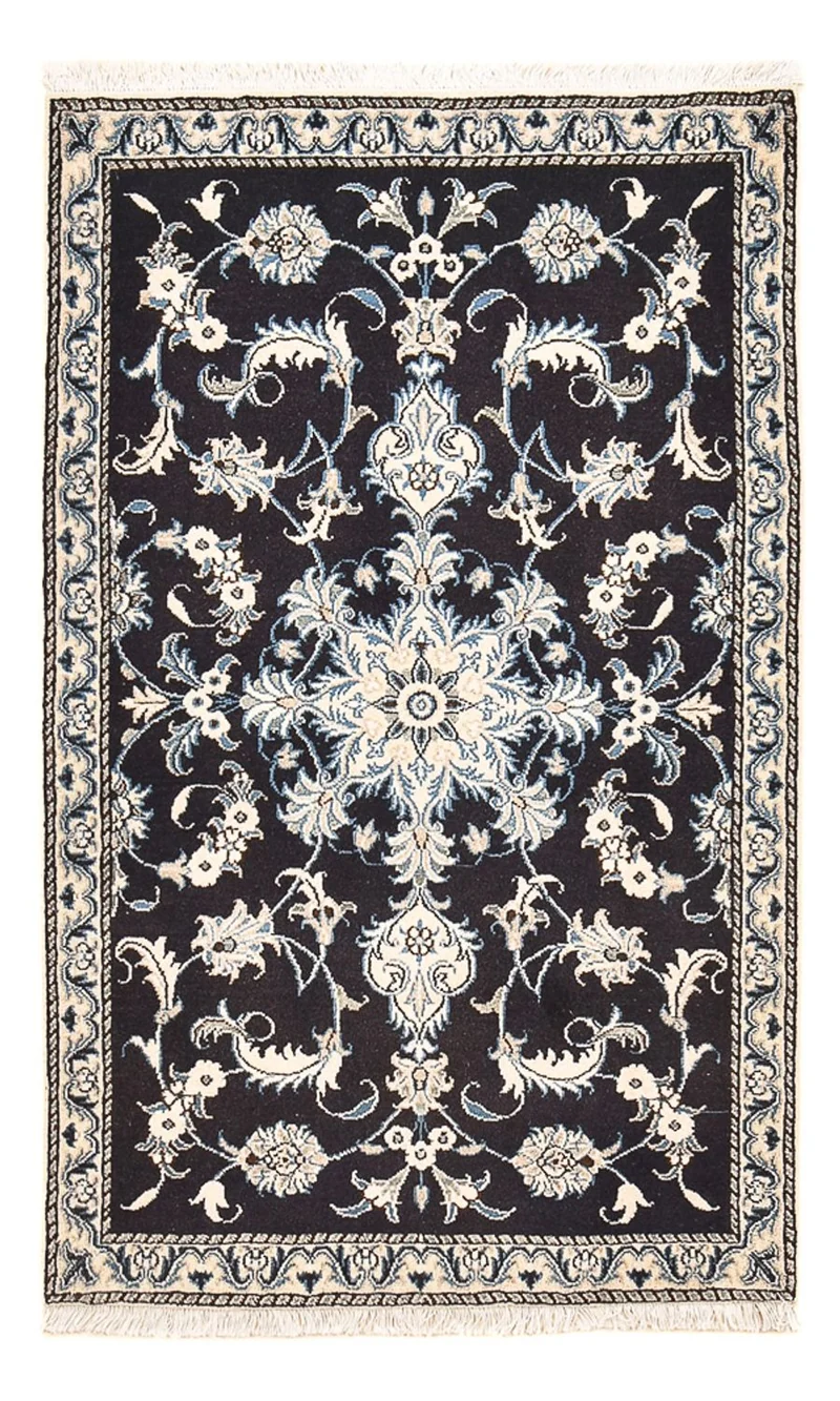 Perserteppich - Nain - 90 x 141 cm - dunkelblau