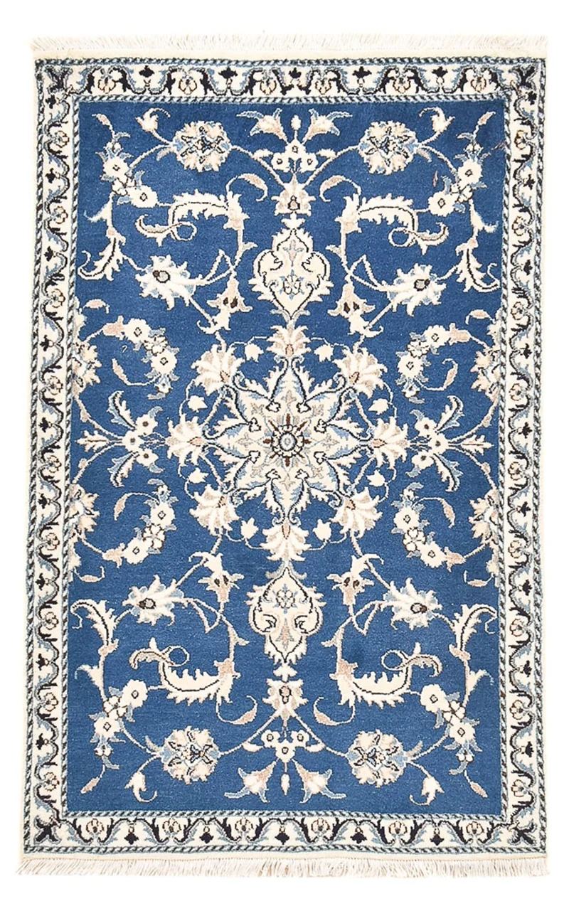 Perserteppich - Nain - 86 x 143 cm - blau