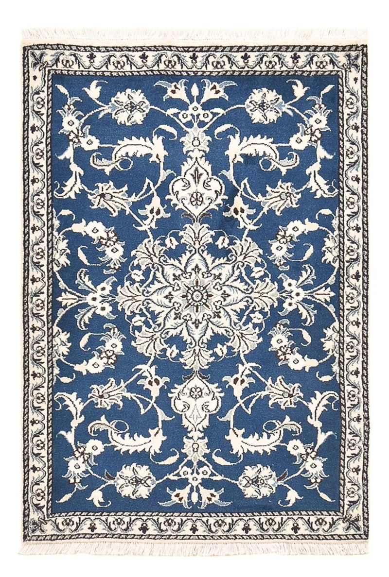 Perserteppich - Nain - 90 x 133 cm - blau