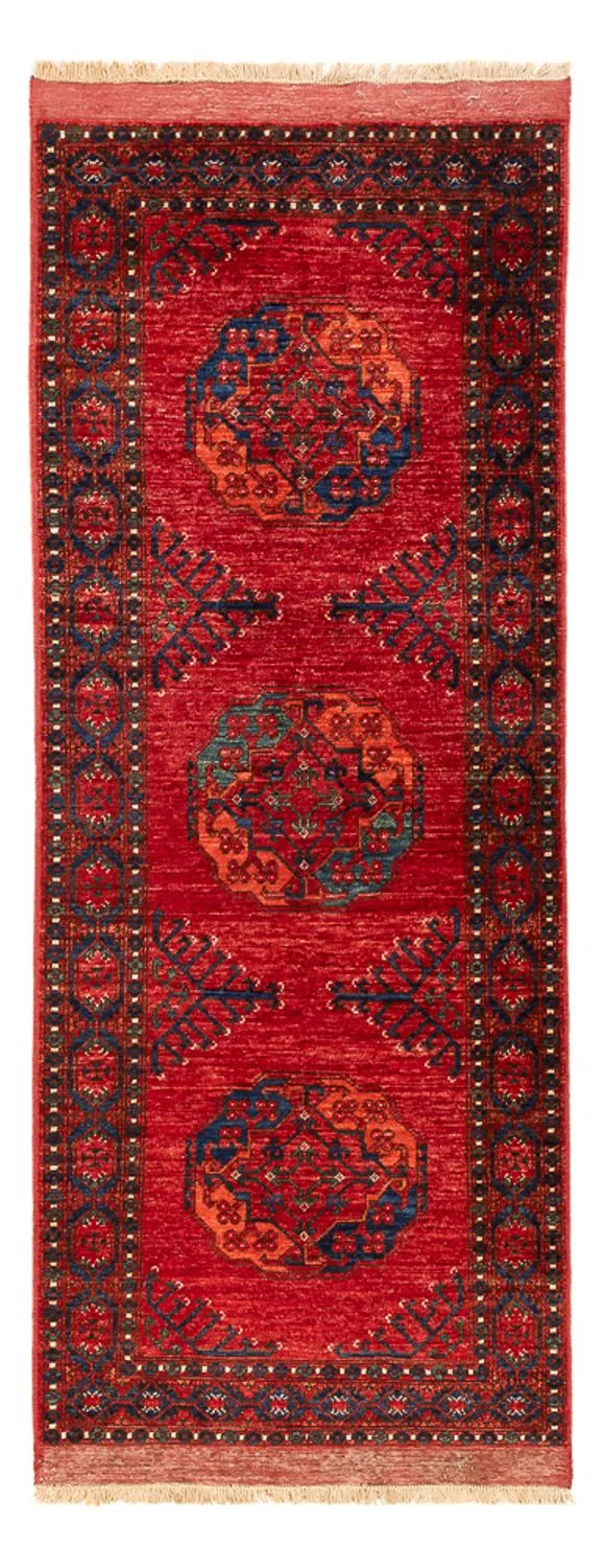 Läufer Afghan - 80 x 207 cm - rot